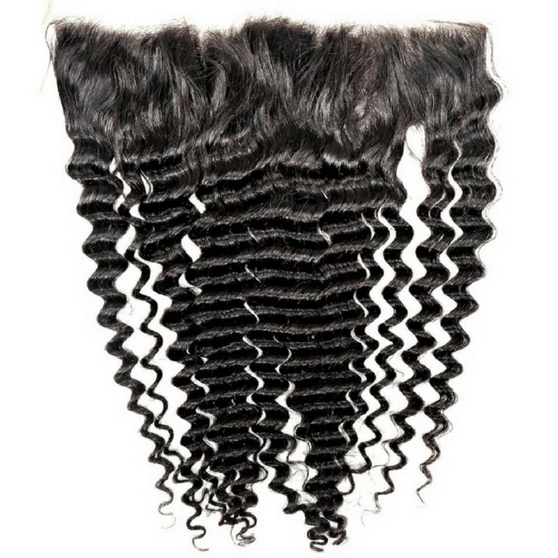 13x4 Deep Wave Transparent Lace Frontal