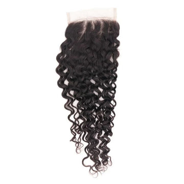 Ocean Wave 4x4 Transparent Lace Closure