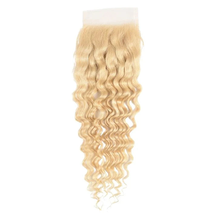 Blonde Deep Wave Closure 4"x4"