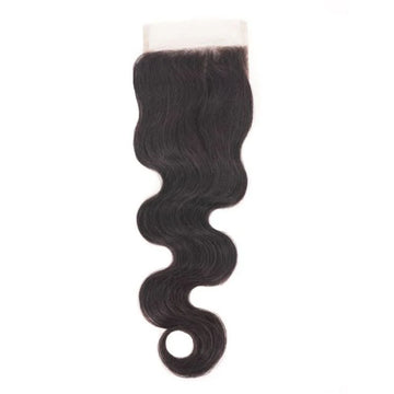 Raw Body Wave 5"x5" Transparent Lace Closure